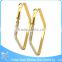 ZS17104 surgical steel gold crystal round earring wholesale latest cute girls earrings