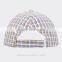 Vintage checked style unisex sample free baseball caps wholesale