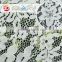 Popular pattern nylon cotton knit white embroidered lace fabric for wedding dress