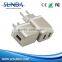 With US/EU/UK Plug 1A 2.1A output usb wall charger