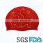 Factory price unisex customize logo silastic promotional swimming caps