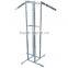 Single-pole telescopic stainless steel vertical hanging clothes drying rack