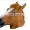 Halloween Crazy Mask Brown Horse Masquerade Party Cosplay Latex Mask For Any Party