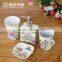 4pcs set ceramic hand painted bathroom accessories set