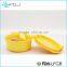 / / Health Food Use 2 Compartmens Round Kids Lunch Box with Fancy Printing and Fork