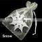 Acrylic Snowflake Christmas Tree Decorations Set of 3