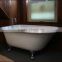 small free standing bathroom roll top bath tub cast iron 54"