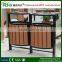 Garbage can stand with wpc decking/customized wpc dustbin/uv-resistant wpc dustbin