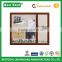Cityscape Design Brown Wood Framed Wall Mounted Canvas Message Board & Photo Frame Set