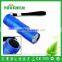 9 led flashlight use 3*AAA Battery super mini 4 colors blue/red/black/silver for emergency flashlight