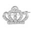 Fashion men's suits clothing accessories high quality diamond crown brooch pins                        
                                                                                Supplier's Choice