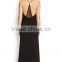 Alibaba Garment Lace Halter Black Maxi Dresses Fashion Design