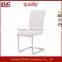 european country style sled shape frame elegant leather dining chair