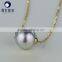 bridal jewelry 11--12mm tahitian black pearl pendant for sale