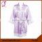 Fung 2906 Women Satin Kimono Robe with Lace