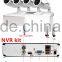 P2P CCTV Surveillance System 4x 720P IP Camera NVR Kit Camnoopy