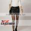 2015 Women's Fashion Sexy Tight Punk High Waist Rivet Synthetic Leather Skirt