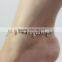 Simple Rhinestone Silver Baby Anklet