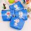 Fancy Promotion gift PU Leather Zipper Mini small cheap cartoon blue Doraemon printing pouch wallet euro coin purse wholesale