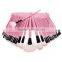 New Retail Pink Black Colors Makeup Brushes Beauty Accessories 32pcs per Set No Logo Handle Make Up Brushes Kit