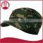 Pre curved bill smooth cotton fitted military cap