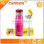 OEM logo 530ml plastic straw carbon alkaline water bottle