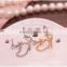 Lovely Small Deer Shape Crystal Earring Jewelries Chain Linked Tassel Piercing Ear Cuff Earrings For Girls