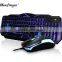 USB Wired touch sensitive computer keyboard and mouse