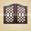 Solid Wood Frame Glass Double Doors for Storage Cabinet