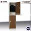 vertical brown storage cabinet locker