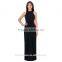 2016 Hot Selling Slim Sleeveless Ruffled Long Dress Graceful Knotted Maxi Dresses MK-KF5100