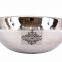 IndianArtVilla Handmade Steel Kadhai Karahi Wok with Brass Handle 750 ML - Serving Indian Food Dal Curry Vegetable Home Hotel