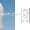 200ml white HDPE shampoo in green bottle