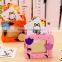 Lovely wooden pen container with photo frame / cartoon pen holder