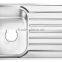 Stainless Steel Single Bowl Kitchen Sink With Drainboard GR-780