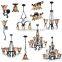 European pastoral style glass chandeliers,European Decorations Glass Chandelier