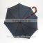 60cm deluxe wooden pole and carved wood handle umbrella