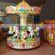 Colorful theme park FRP meterial mini carousel kiddie rides