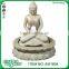 Fiberglass 32" Tall Buddha Head Garden Water Fountain