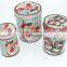 Round Christmas Gift Tin Box Christmas Metal Tin Can