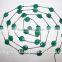 Green onyx fancy Bezel Beads Chain Garland