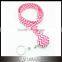 Retractable ID Badge Reel Fabric Chevron Lanyard