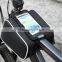 5.7" Cellphone Bike Bicycle Cycling Front Top Tube Frame Double Bag