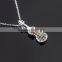 Moonlon jewelry 925 silver charms red tourmaline pendant