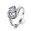 2MM Stainless steel round zircon ring fashion women ring wedding jewelry 6260480