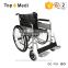 flixed double cross support steel wheelchair with footrest and armrest