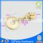 HS-049 zipper long chain custom metal gold ring shape design