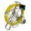 Fitting for 90 degree turn pipe 120m finerglass cable sewer inspection with drain camera and meter counter