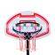 HOMCOM Portable Basketball Stand Net Hoop W/ Wheels-Black/White