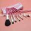 Free Sample Factory Direct Sale New Arrival Beauty 7Pcs Pouch Makeup Brush Set